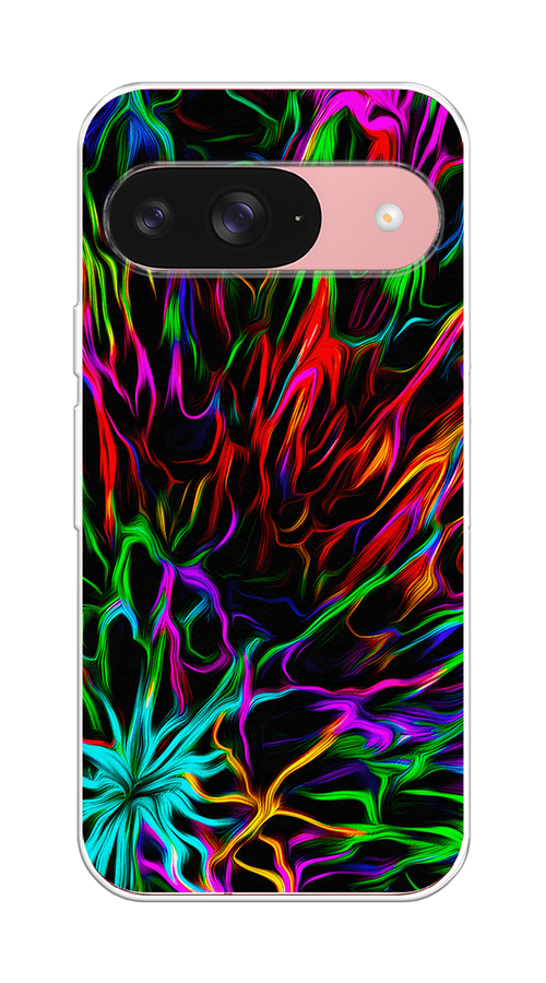 

Чехол на Google Pixel 9 "Разноцветные разводы", Голубой;зеленый;оранжевый, 271950-1