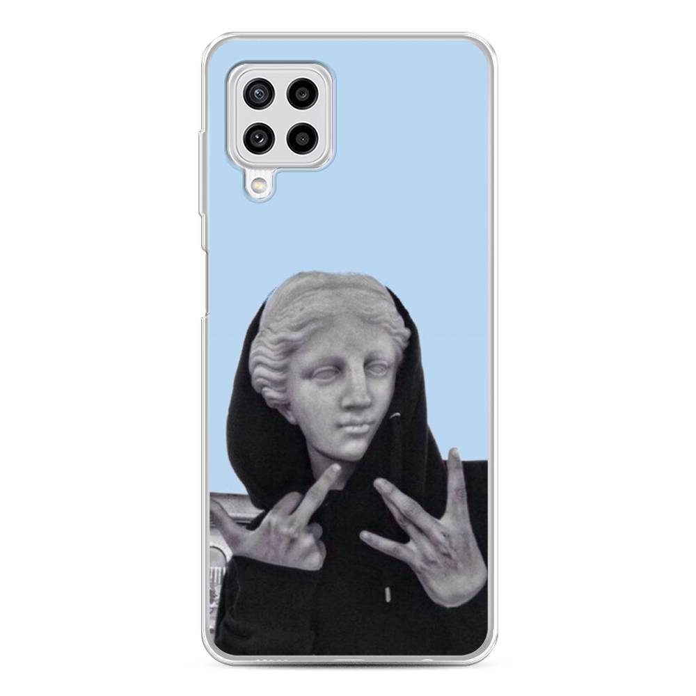 

Чехол Awog на Samsung Galaxy M22 / Самсунг M22 "SWAG статуя", Голубой, 2103450-9