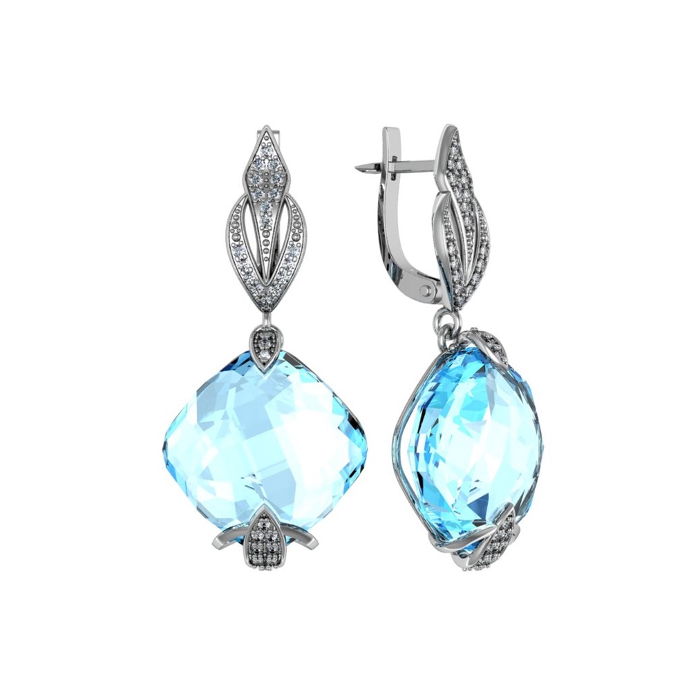 

Серьги из серебра ПРИВОЛЖСКИЙ ЮВЕЛИР 361665-FA11KV01, фианит/кварц, 361665-FA11KV01