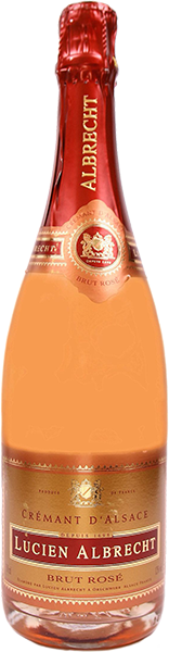 Игристое вино Lucien Albrecht, Brut Rose, Cremant d'Alsace AOC Франция