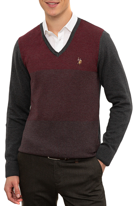 

Пуловер мужской G081GL0TK0Pavu U.S. POLO Assn. серый M, G081GL0TK0Pavu