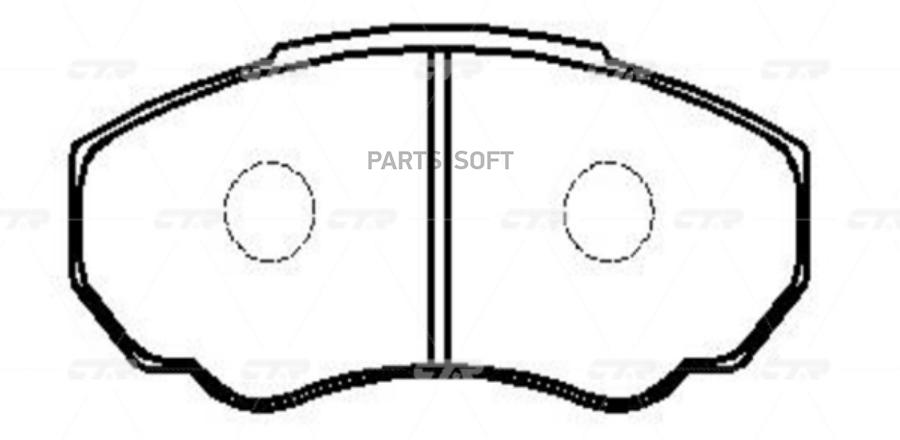 

Тормозные колодки Ctr GK0892