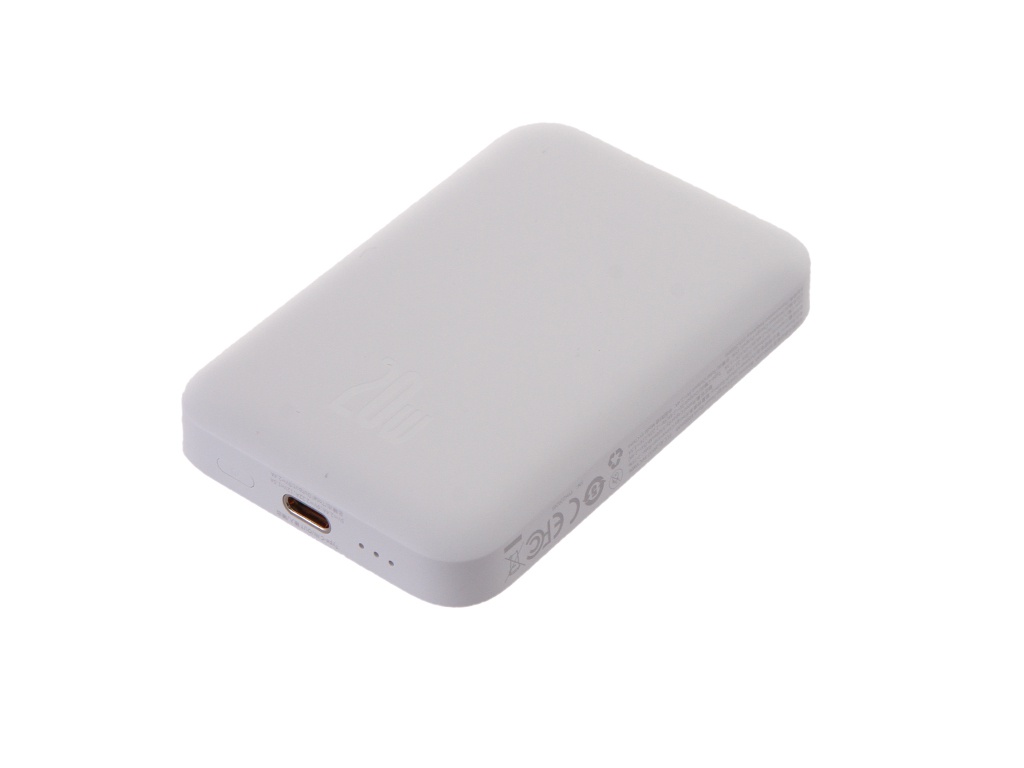 фото Внешний аккумулятор baseus power bank 6000mah 20w white ppcx020002