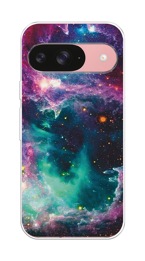 

Чехол на Google Pixel 9 "Звездные облака", Розовый;бежевый, 271950-1