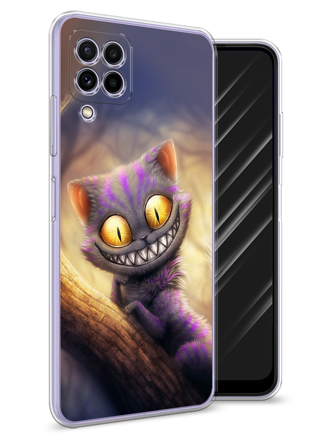 

Чехол Awog на Samsung Galaxy M22 / Самсунг M22 "Cheshire Cat", Фиолетовый;желтый, 2103450-1