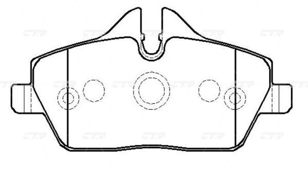 

Тормозные колодки Ctr GK0025