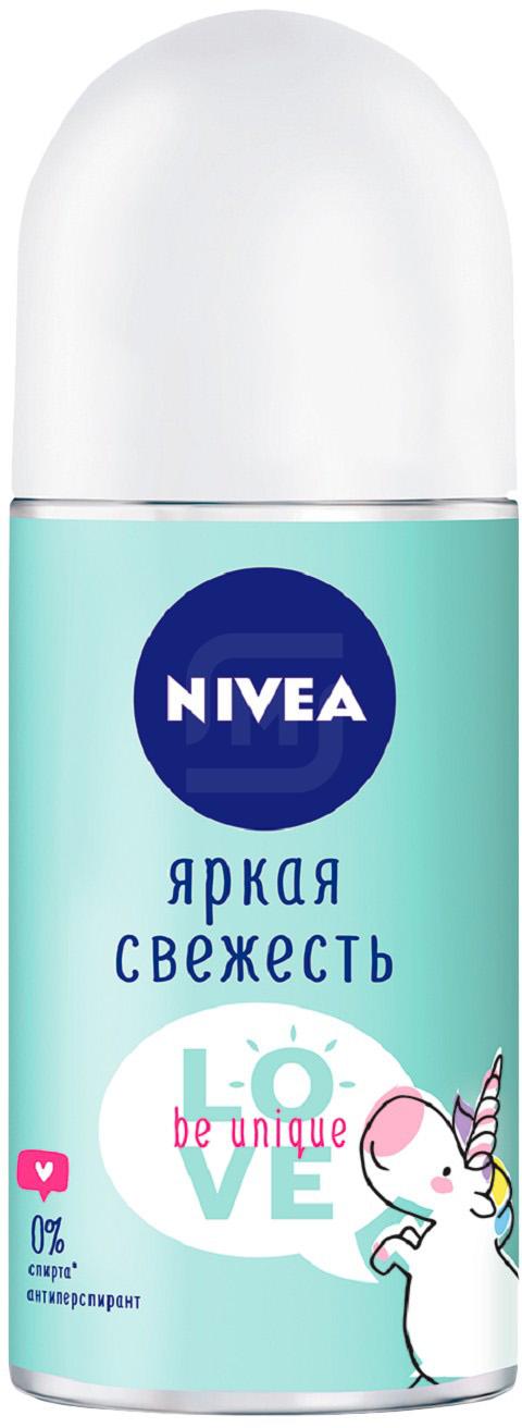 

Антиперспирант роликовый для тела Nivea Love Be Unique Яркая свежесть женский 50 мл