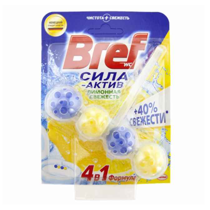 

Блок Bref 4 в 1 для туалета 50 мл в ассортименте