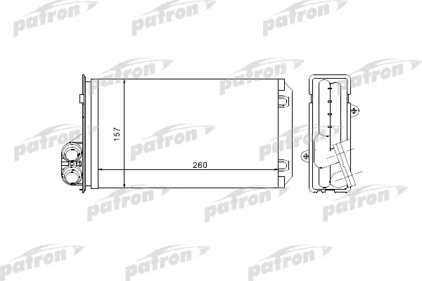 

Радиатор отопителя RENAULT: LAGUNA all, 94-, (-AC) PATRON PRS2069