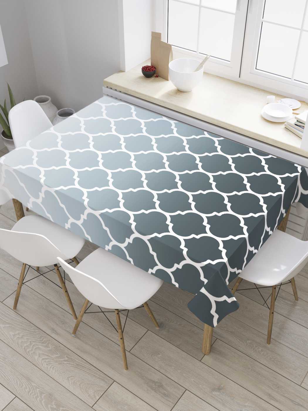 

Скатерть прямоугольная JoyArty "Королевский градиент" из сатена, 180x145 см, Серый, Королевский градиент