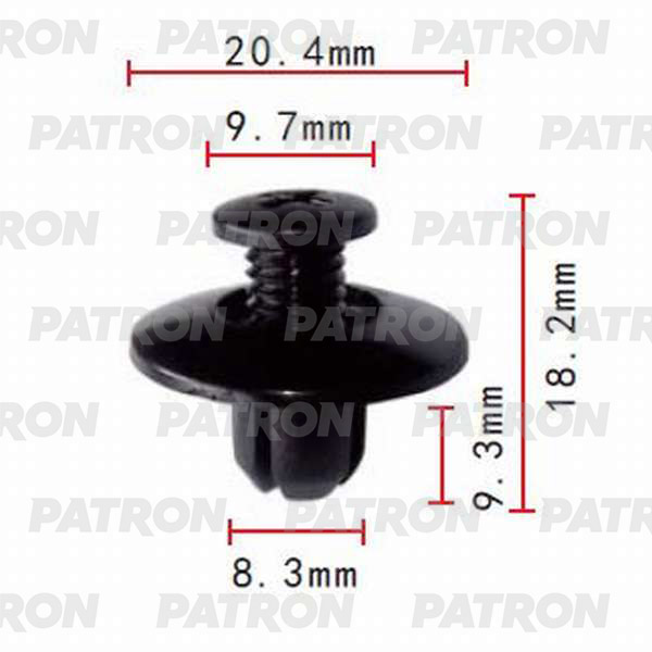 

Клипса Автомобильная PATRON P370077