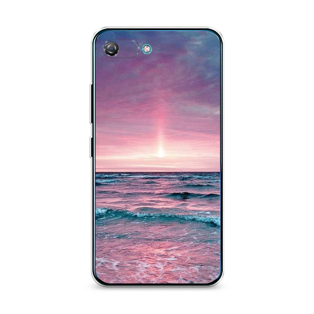 

Чехол на Itel A25 "Восход 3", Розовый;голубой, 3200250-2