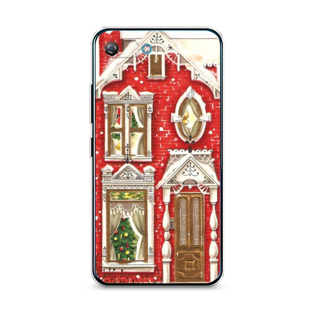 

Чехол на Itel A25 "Пряничный домик", Белый;красный;зеленый, 3200250-5