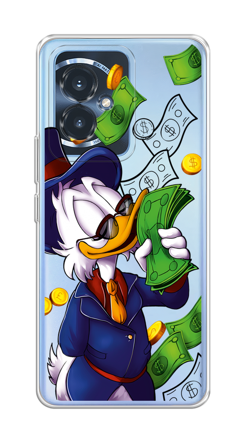 

Чехол на Honor 100 "Scrooge McDuck with Money", Синий;зеленый;белый, 6122750-1