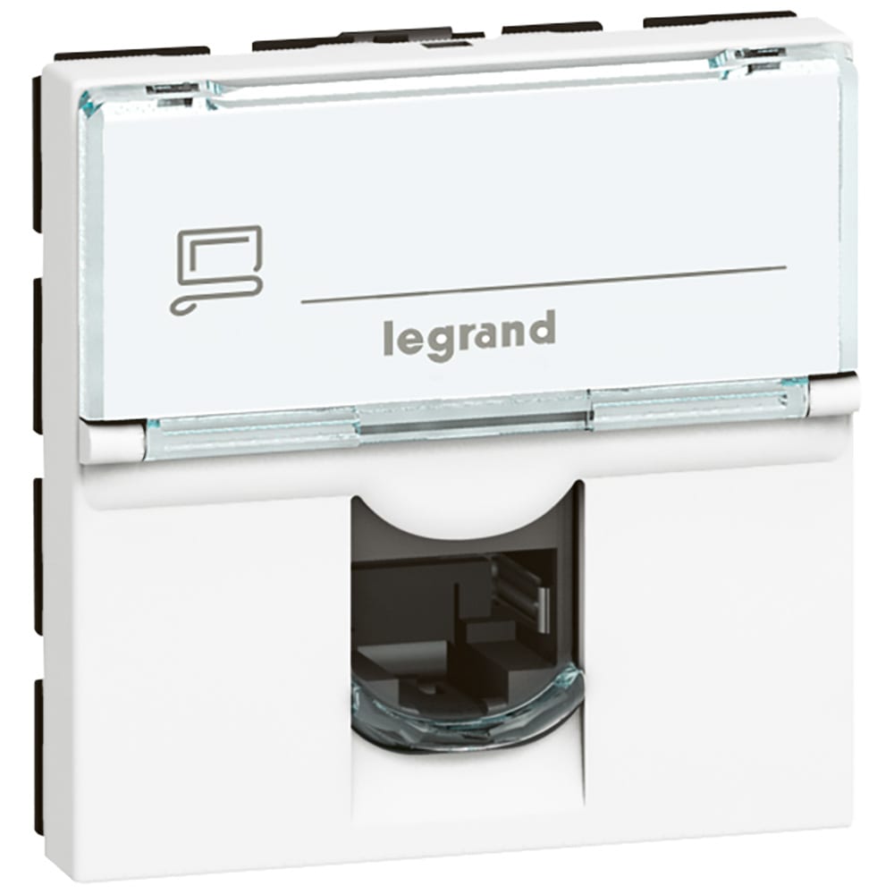 фото Механизм розетки legrand 1-м сп mosaic new 2-модульный rj45 5e ftp leg 78681/76555 124976