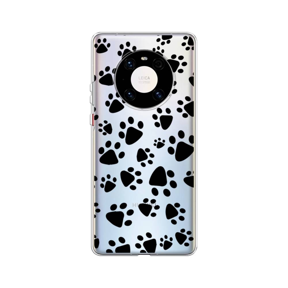 

Чехол Awog на Huawei Mate 40 Pro "Лапки черные", Черный, 6104450-2