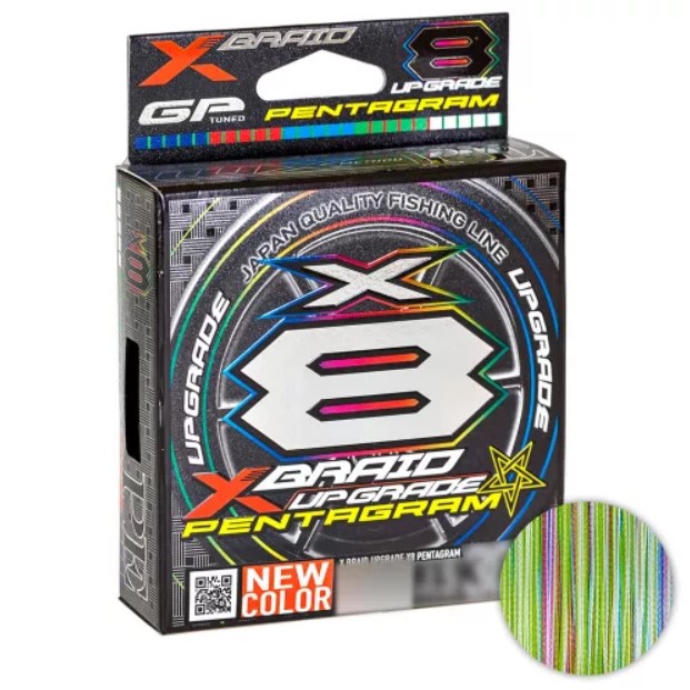Шнур Ygk X Braid Upgrade X8 Pentagram 200м. 0.128мм. Multicolor