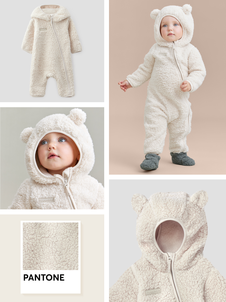 

Комбинезон детский Happy Baby 89054, milky, 56, Белый, 89054