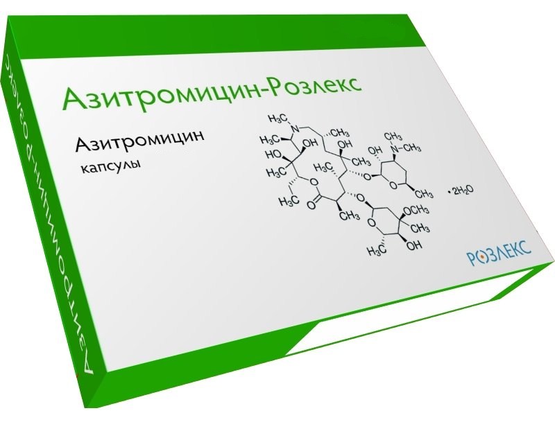 

Азитромицин-розлекс капсулы 500 мг 3 шт.