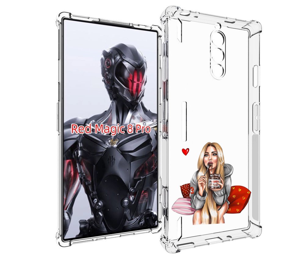 

Чехол MyPads любительница-нутеллы женский для ZTE Nubia Red Magic 8 Pro / Red Magic 8 P..., Tocco