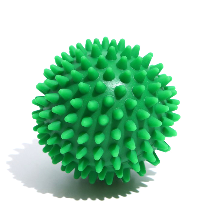 Игрушка Зооник Мяч массажный №2, 7,7 см, зелёная