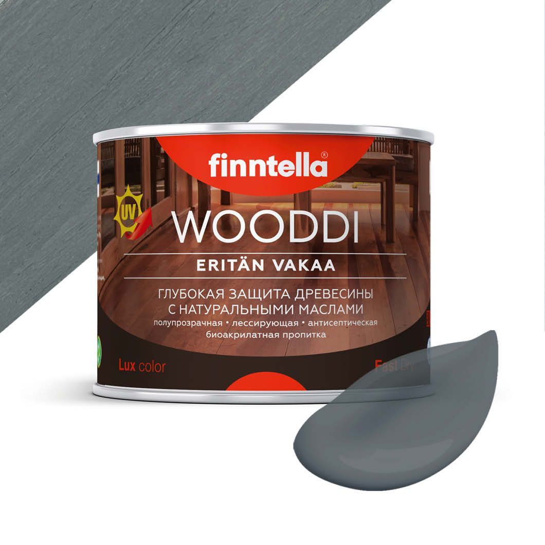 

Пропитка по дереву WOODDI, цвет LUOSTO , 0,45л, Синий, WOODDI колерованная