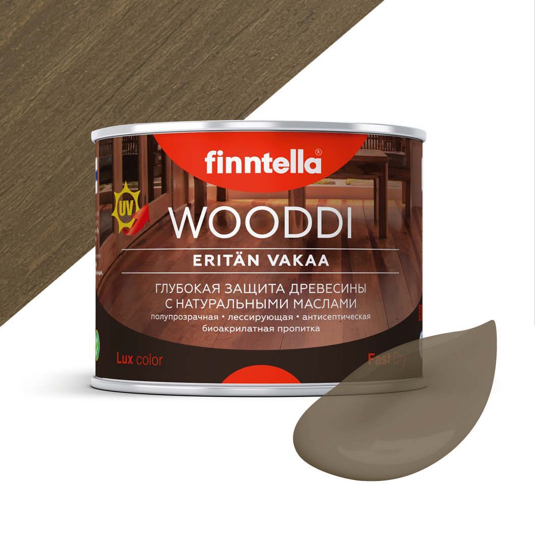 

Пропитка по дереву WOODDI, цвет JALAVA , 0,45л, Коричневый, WOODDI колерованная
