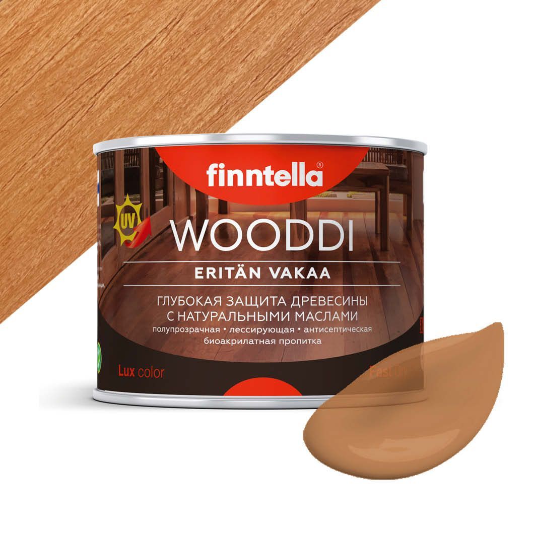 

Пропитка по дереву WOODDI, цвет KUKKA , 0,45л, Коричневый, WOODDI колерованная