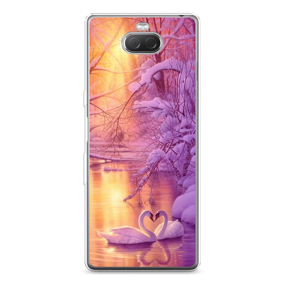 

Чехол на Sony Xperia XA3 Ulta "Зима 1", Фиолетовый;желтый, 53950-2