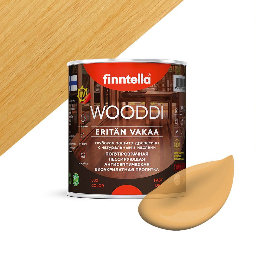 

Пропитка по дереву WOODDI, цвет PAIVA , 0,9л, Коричневый, WOODDI колерованная