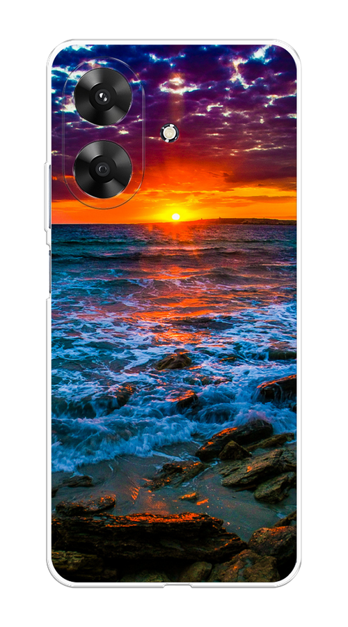 

Чехол на Realme Note 60 "Закат 1", Оранжевый;синий, 2518550-1