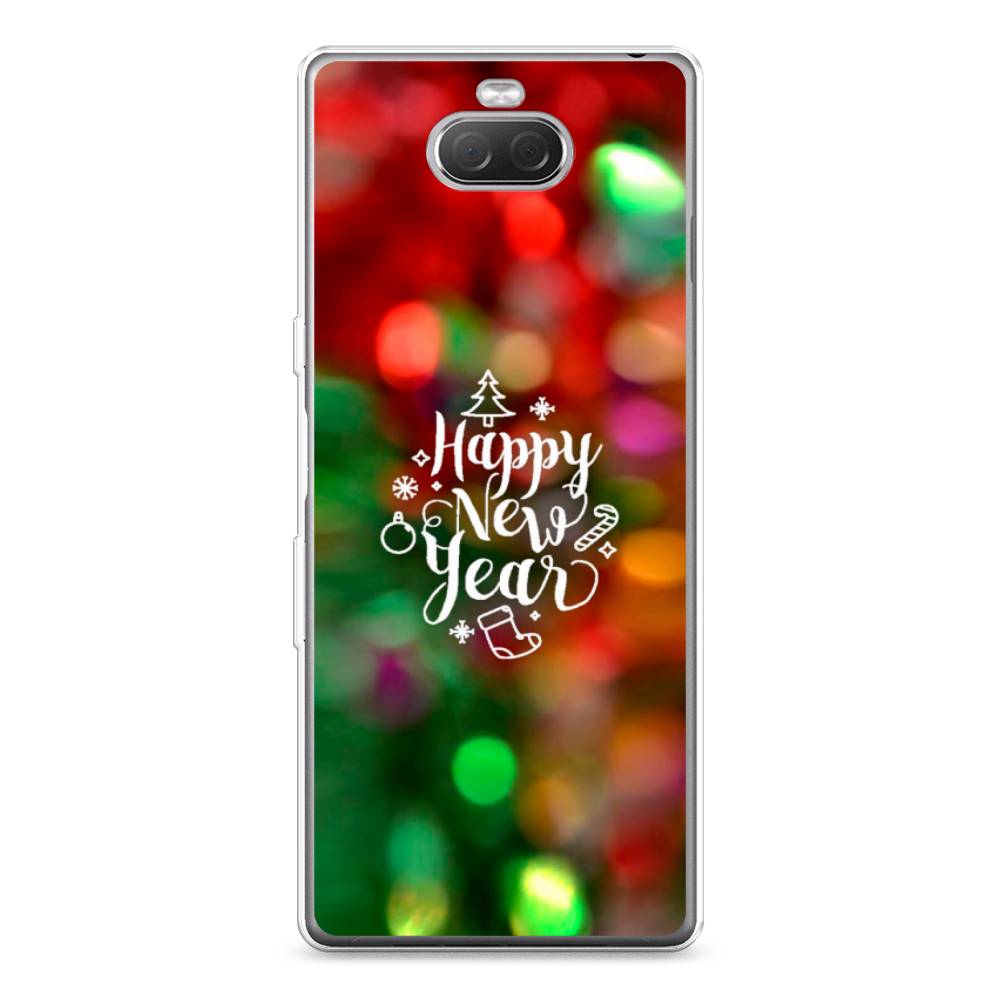 

Чехол на Sony Xperia XA3 Ulta "Новый Год на елке", Зеленый;красный;желтый, 53950-5