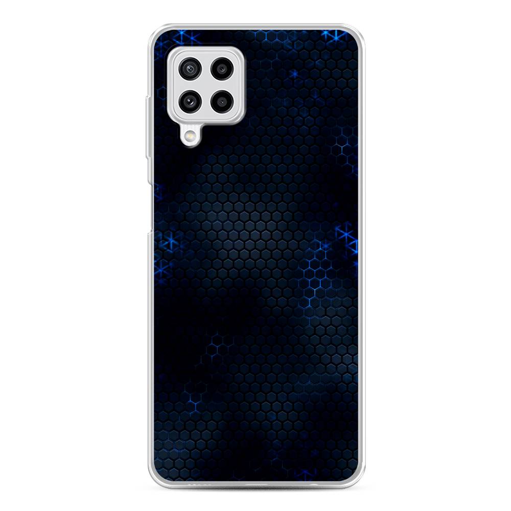 

Чехол Awog на Samsung Galaxy M22 / Самсунг M22 "Фон соты синие", 2103450-3