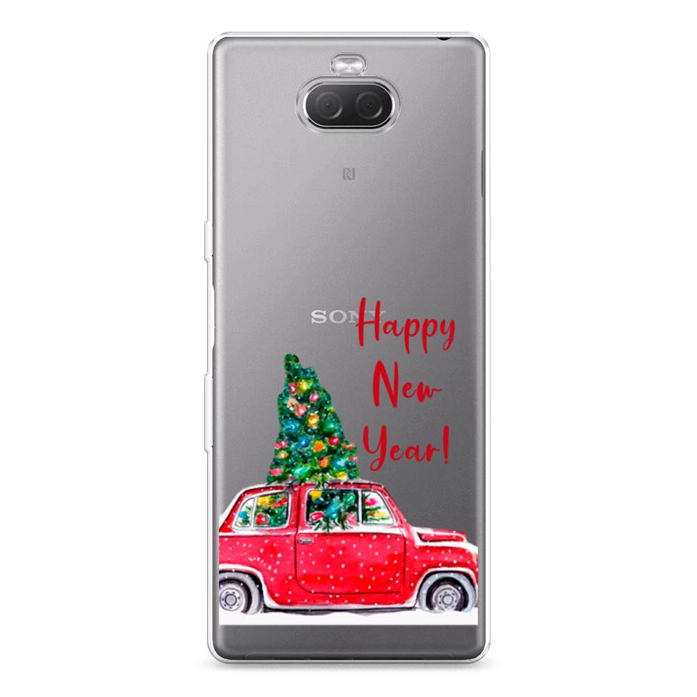 

Чехол на Sony Xperia XA3 Ulta "Happy New Year", Красный;зеленый, 53950-5