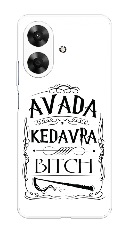 

Чехол на Realme Note 60 "Avada kedavra bitch", Белый;серый;черный, 2518550-1