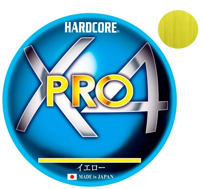 Шнур Yo-zuri Duel Hardcore PE X4 Pro #0,6 0,13мм 150м (yellow)
