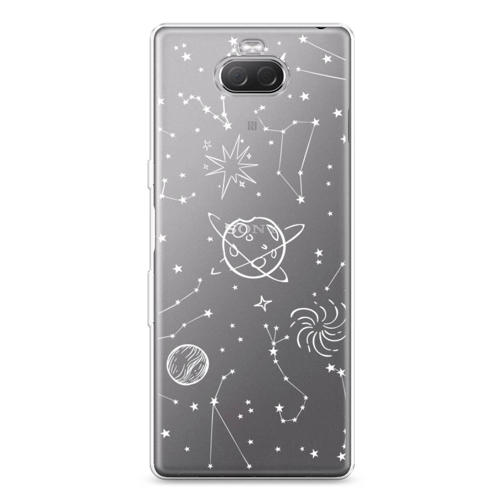 

Чехол на Sony Xperia XA3 Ulta "Планеты в космосе", Белый, 53950-2