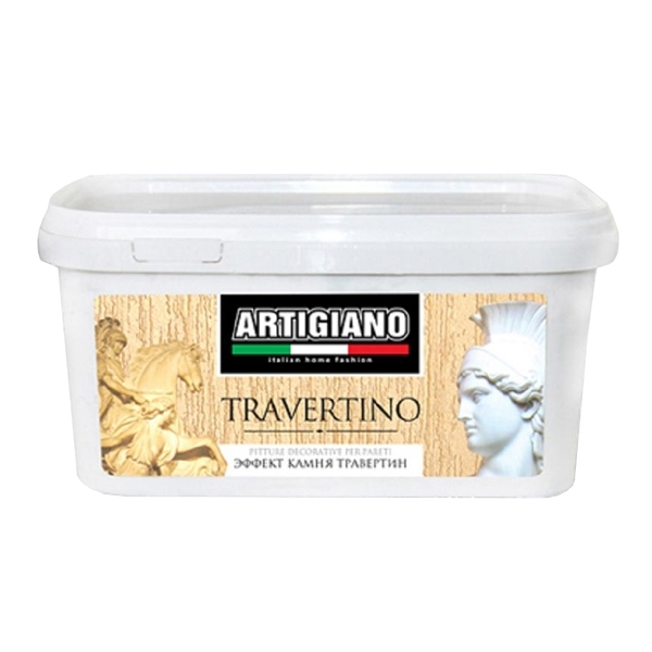 Покрытие декоративное Artigiano с эффектом травертин 7,5 л