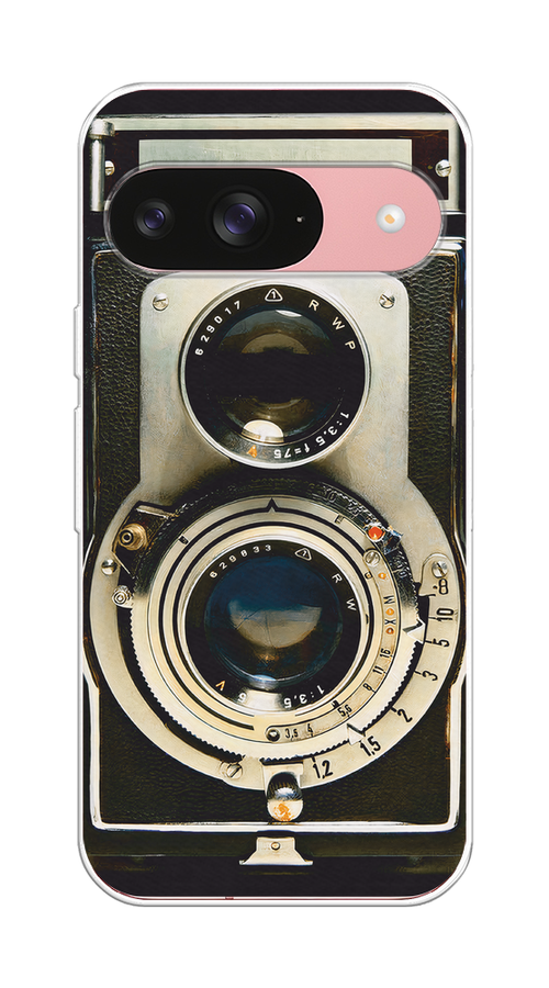 

Чехол на Google Pixel 9 "Старинный фотоаппарат", Серый;черный, 271950-1