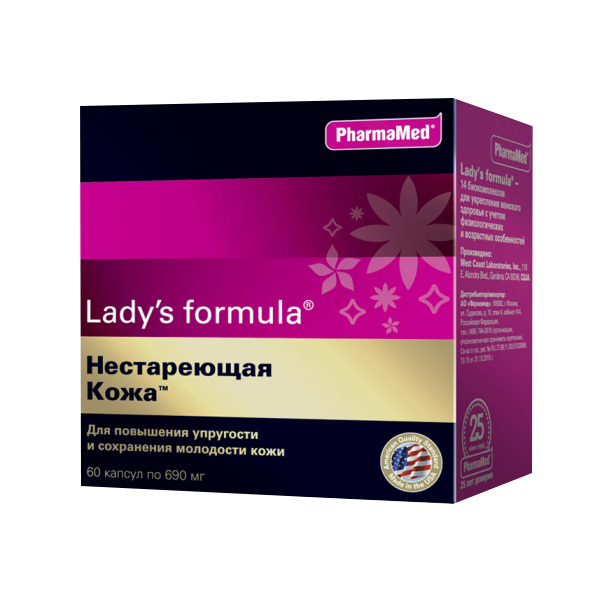 Купить Lady's Formula Нестареющая кожа капсулы 690 мг 60 шт., West Coast Laboratories