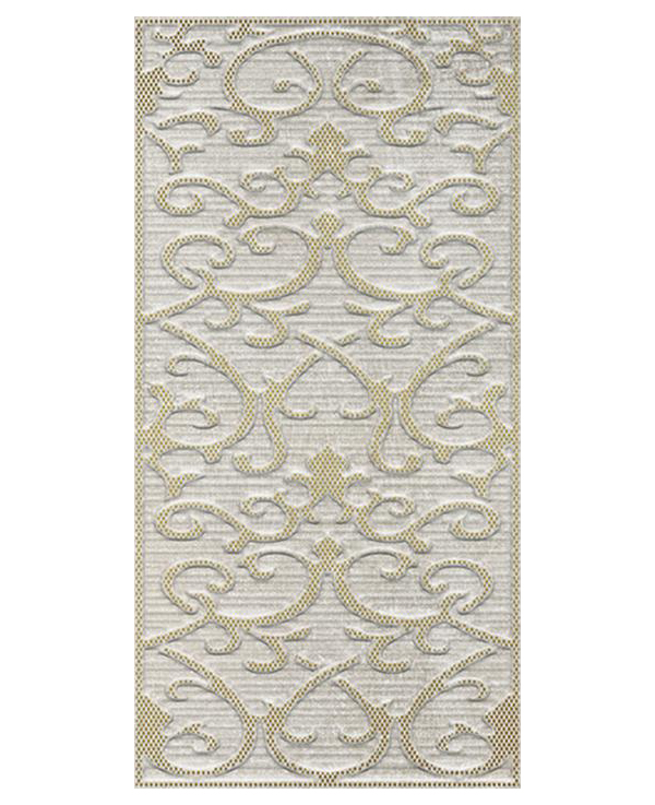 

Deja Vu Gold White Декор Damask (K941991) 30x60