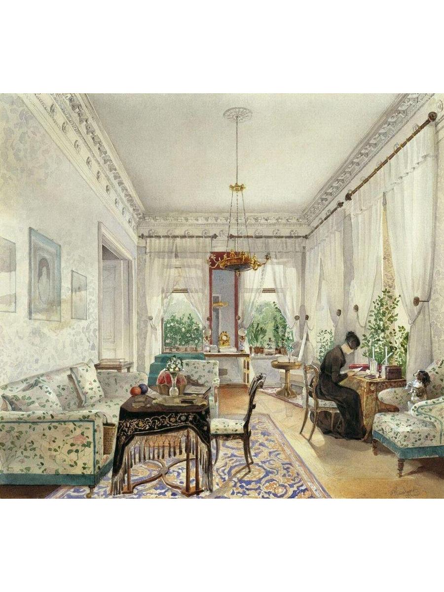 

Постер DRABS A2 Тихобразов Н.И. Интерьер в имении Лопухиных