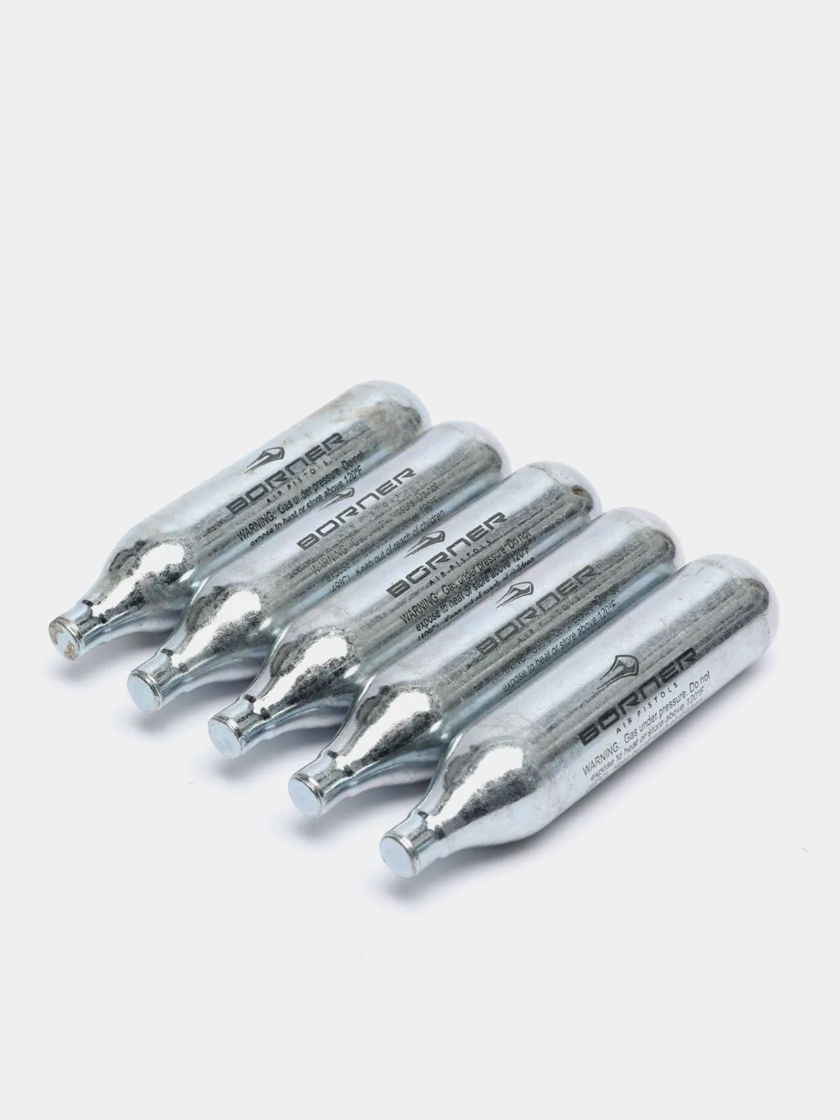 Баллончики CO2 Borner для пневматического оружия пистолетов и винтовок, 12 г 5 шт