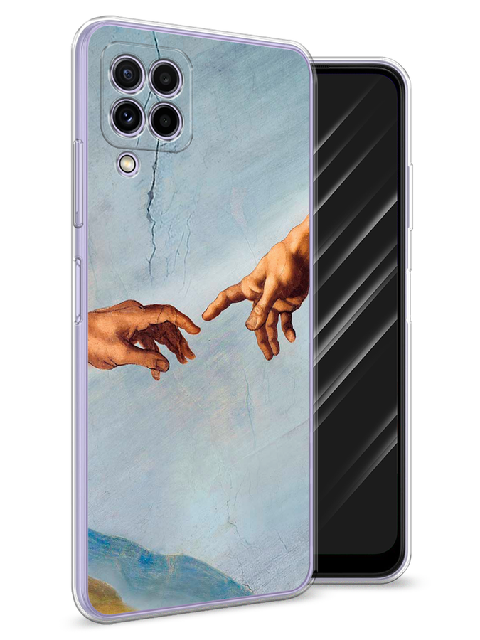 

Чехол Awog на Samsung Galaxy M22 / Самсунг M22 "Сотворение Адама", Голубой;коричневый;серый, 2103450-9