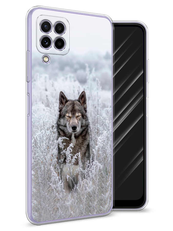 

Чехол Awog на Samsung Galaxy M22 / Самсунг M22 "Волк в поле", Белый;черный, 2103450-1