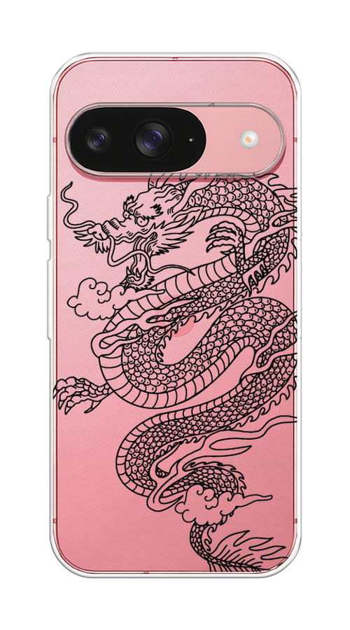 

Чехол на Google Pixel 9 "Большой китайский дракон", Черный;серый, 271950-1