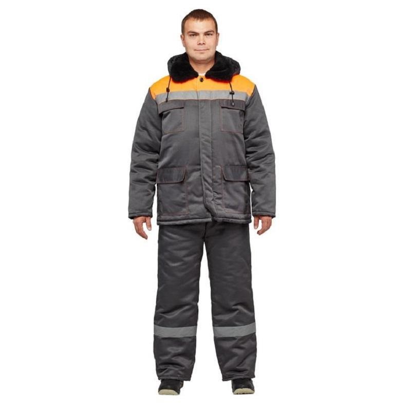 

Костюм рабочий зимний з35-КПК серый/оранжевый (р.60-62) 182-188, з35-КПК