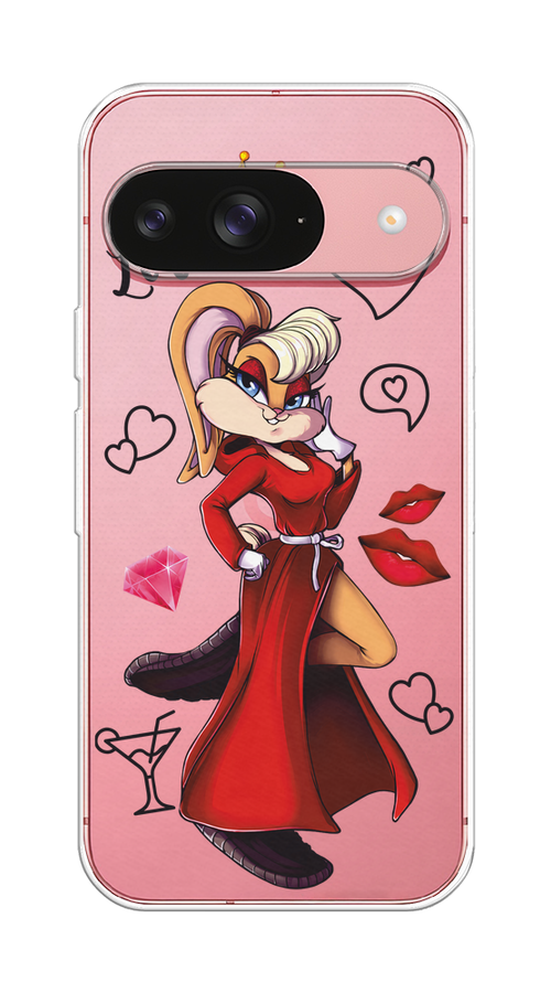 

Чехол на Google Pixel 9 "Rich Lola Bunny", Красный;бежевый;оранжевый, 271950-1