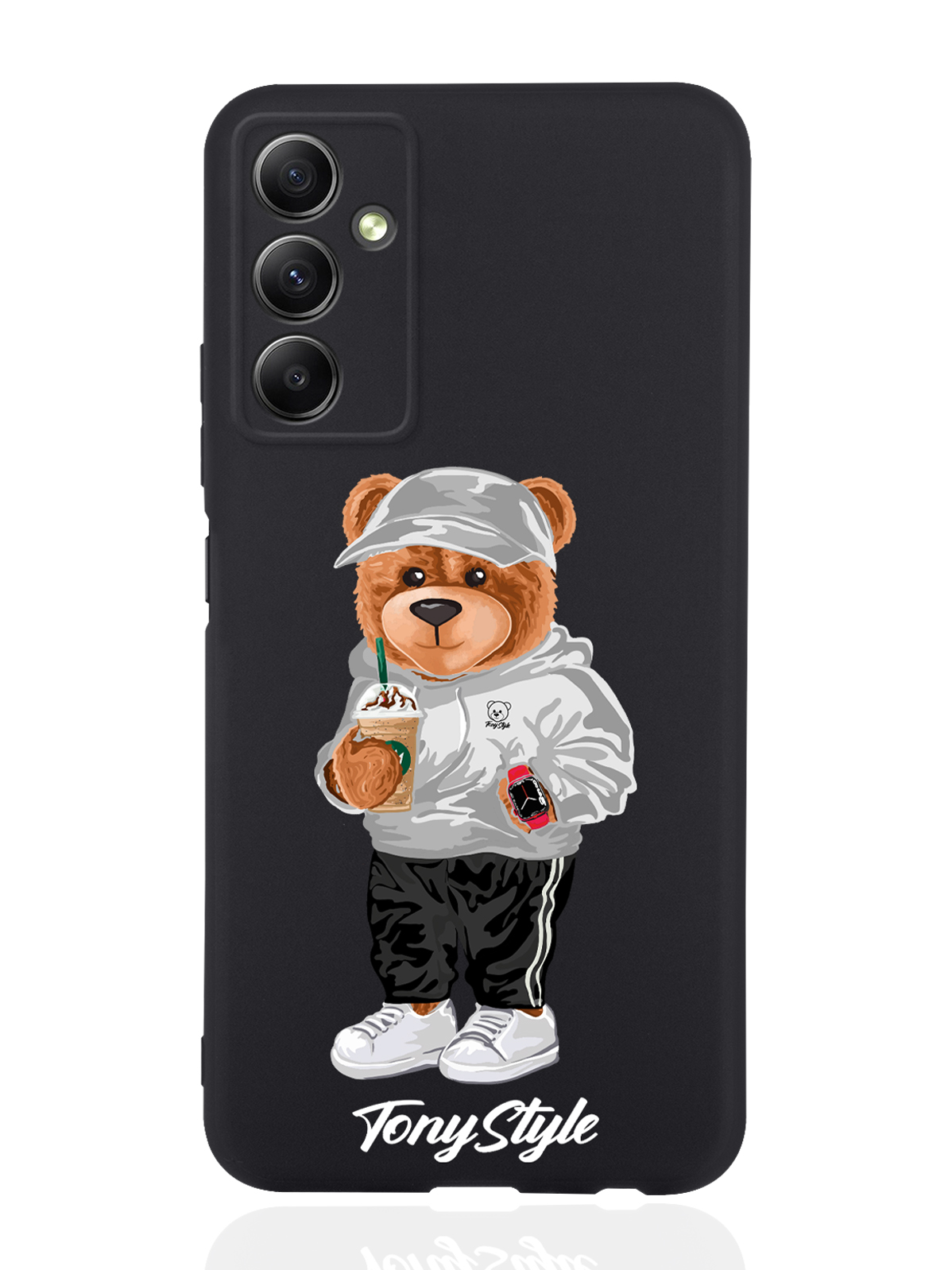 

Чехол Tony Style для Samsung Galaxy A34 Tony Style с кофе черный, Серый;белый;черный