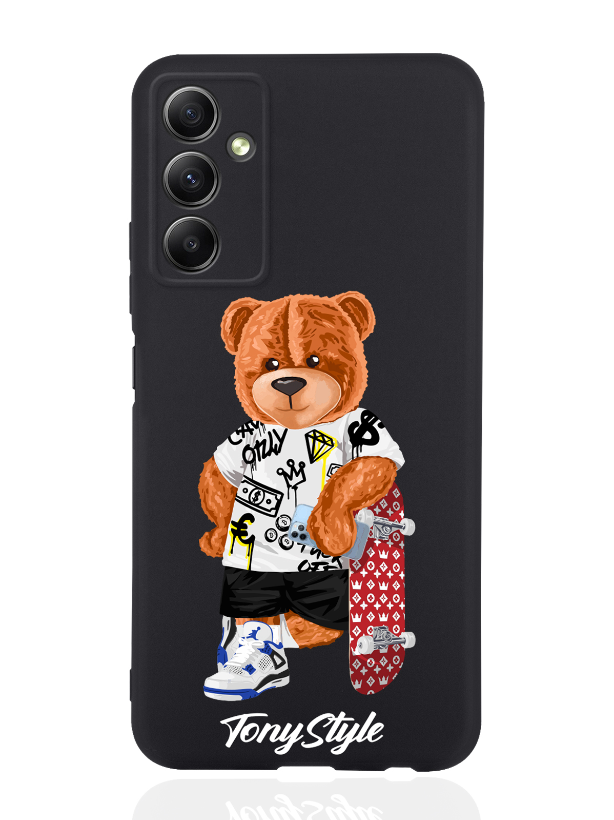 

Чехол Tony Style для Samsung Galaxy A34 Tony Style со скейтом черный, Коричневый;черный;красный